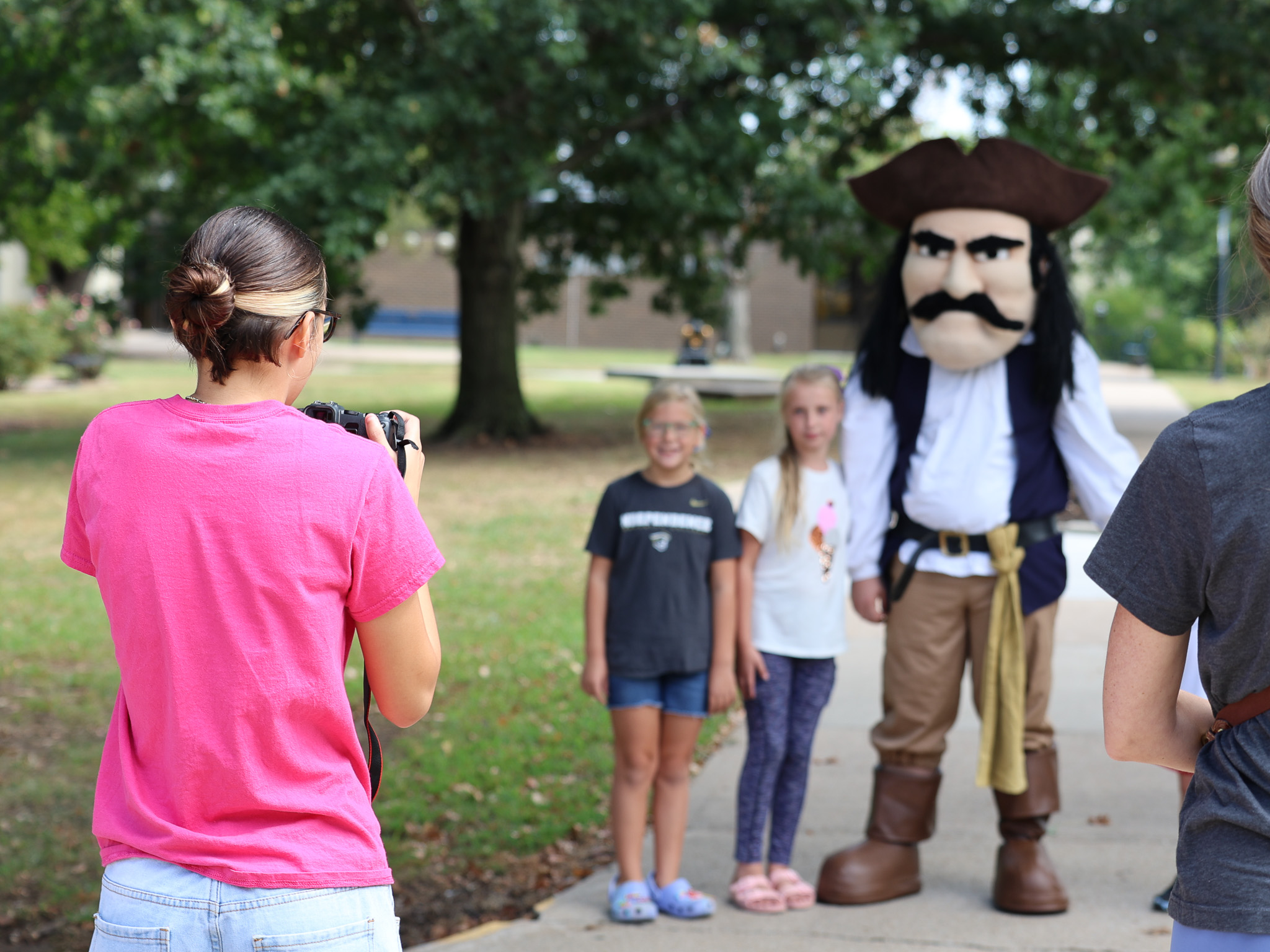 Student taking photos.