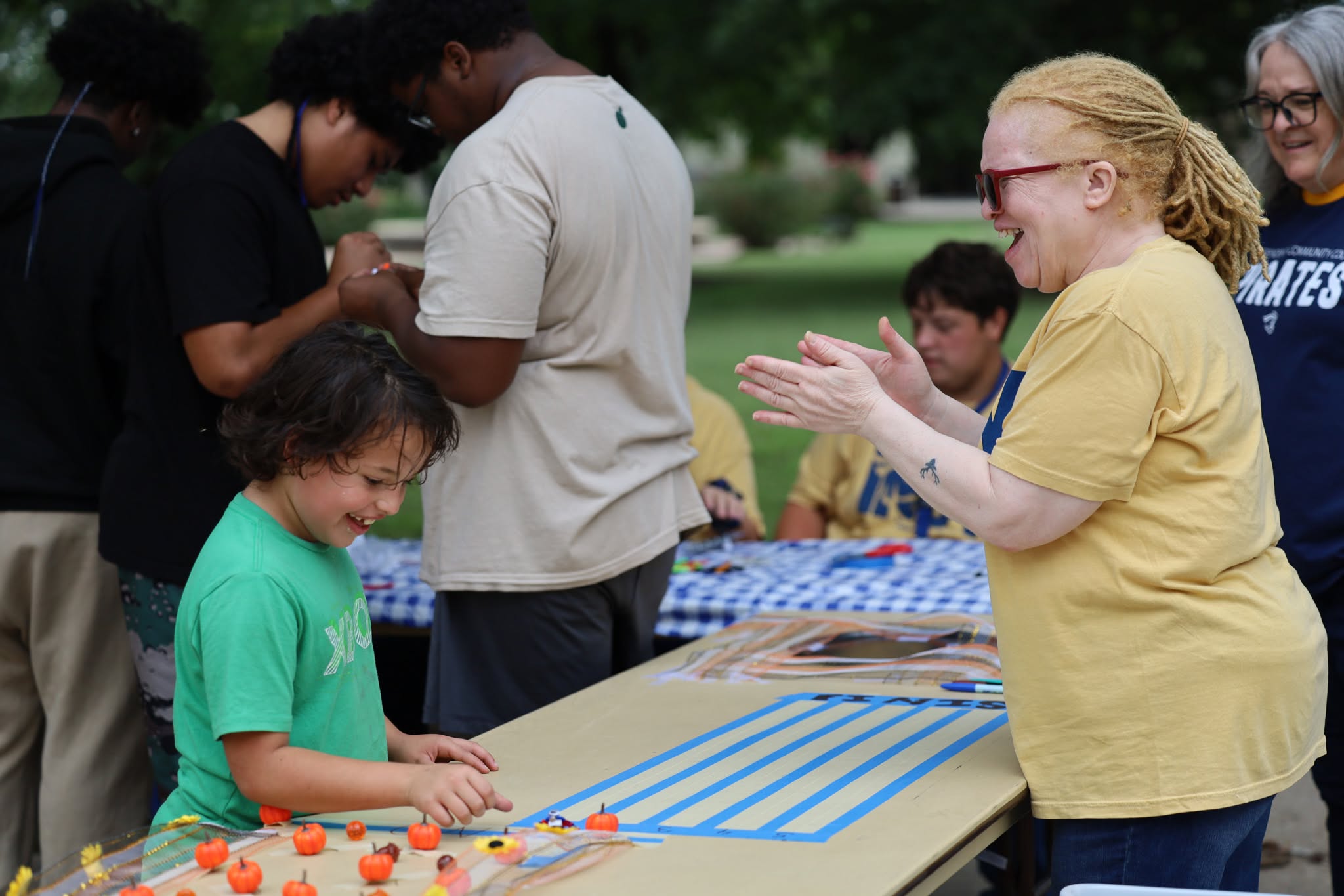 Activity table at Pirate Harvest Festival