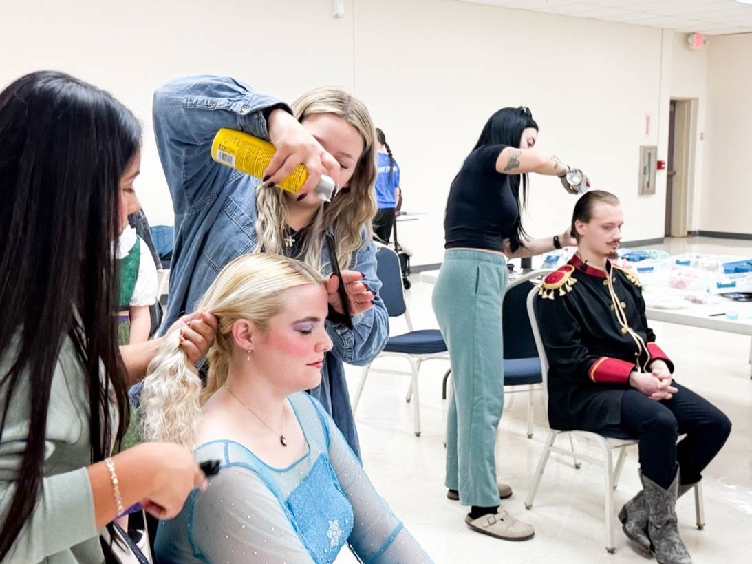 Hair and makeup at FROZEN