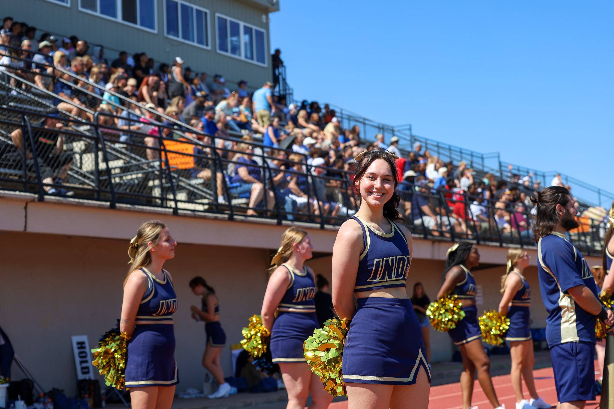 Stadium during a game.