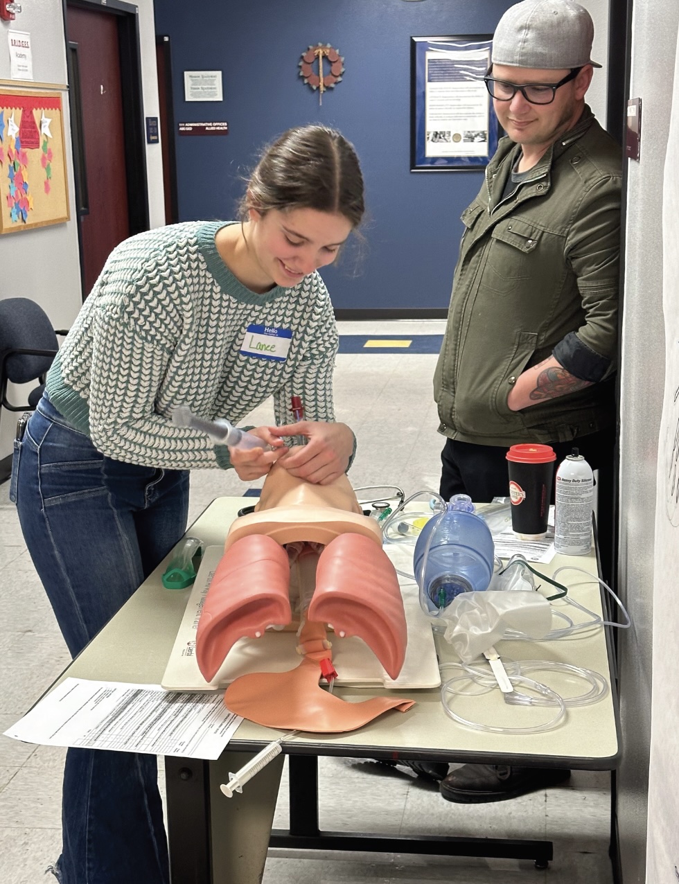 student testing cna skills on dummy